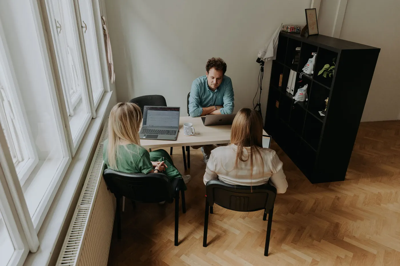 Stratégiai egyeztetés ügyfelekkel az irodában